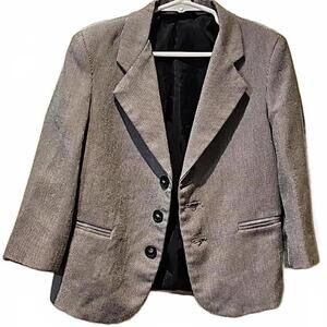 In design boyswear houndstooth dress jacket size 4